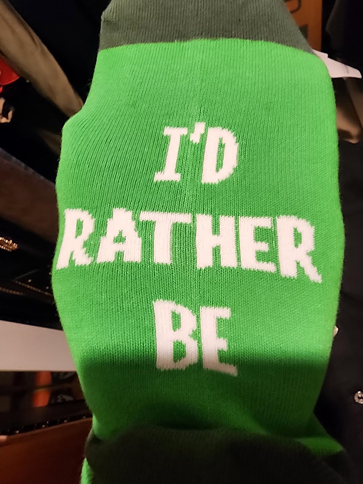 If You Can Read This Funny Socks, Novelty Beer Hockey Golfing Gaming Racing Pickleball Lovers Christmas Gift customer photo 2