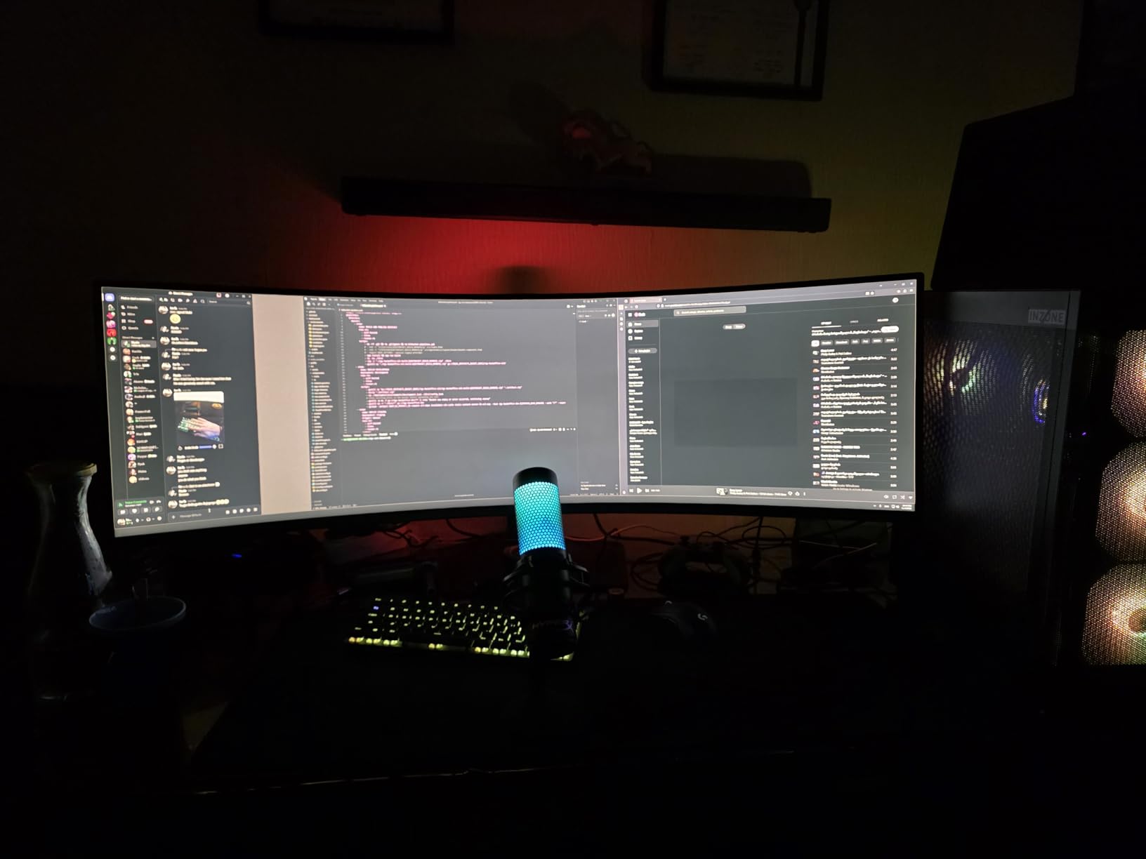 Samsung 49” Odyssey G9 Series DQHD 1000R Curved Gaming Monitor, 1ms(GtG), VESA DisplayHDR 1000, 240Hz, AMD FreeSync Premium Pro, Height Adjustable Stand, Ultrawide Screen, LS49CG954ENXZA, 2024 customer photo 1