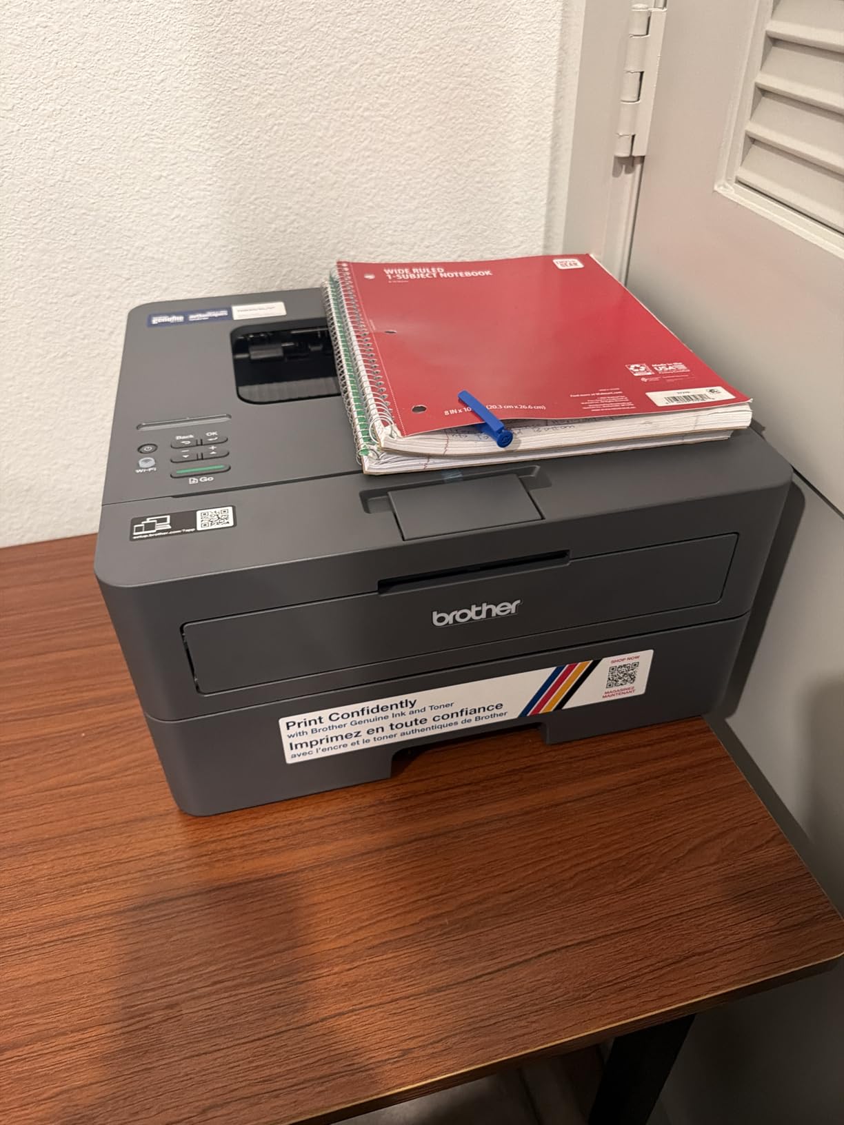 Brother HL-L2405W Wireless Compact Monochrome Laser Printer with Mobile Printing, Black & White Output | Includes Refresh Subscription Trial(1), Works with Alexa customer photo 2