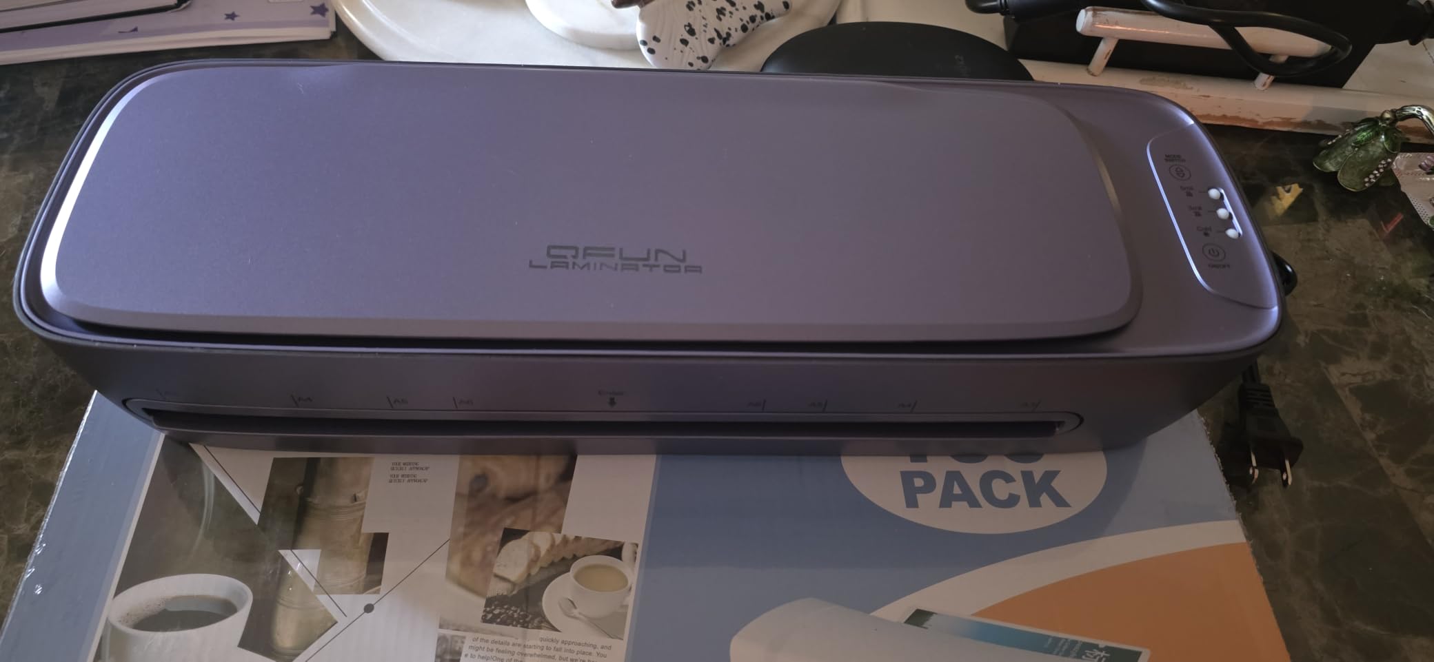 Laminator Machine 13 Inch Wide Thermal Lamination 9 in 1 Cold Hot A3 Laminating Machine for Teacher Personal, 60s Warm-Up No Jam laminator Machine 11x17 with 30 Laminating Sheets for Home Office Use customer photo 2