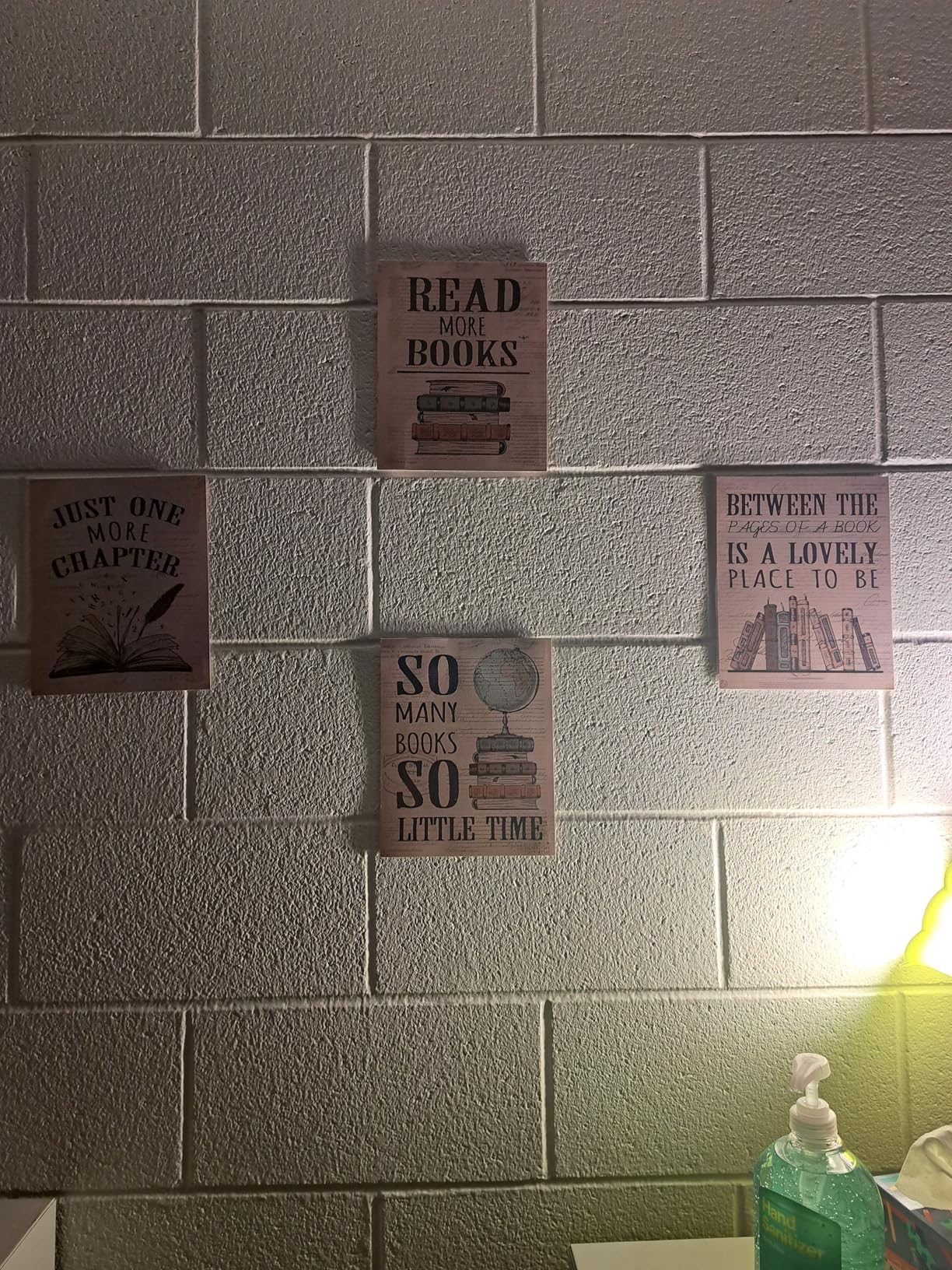 PLKMN Vintage Reading Posters for Library, Bookish Gifts | Book Club Decorations, Vintage Book Wall Art 8x10, Wall Decor for Reading Nook High School Classroom, Set of 4 Unframed customer photo 2