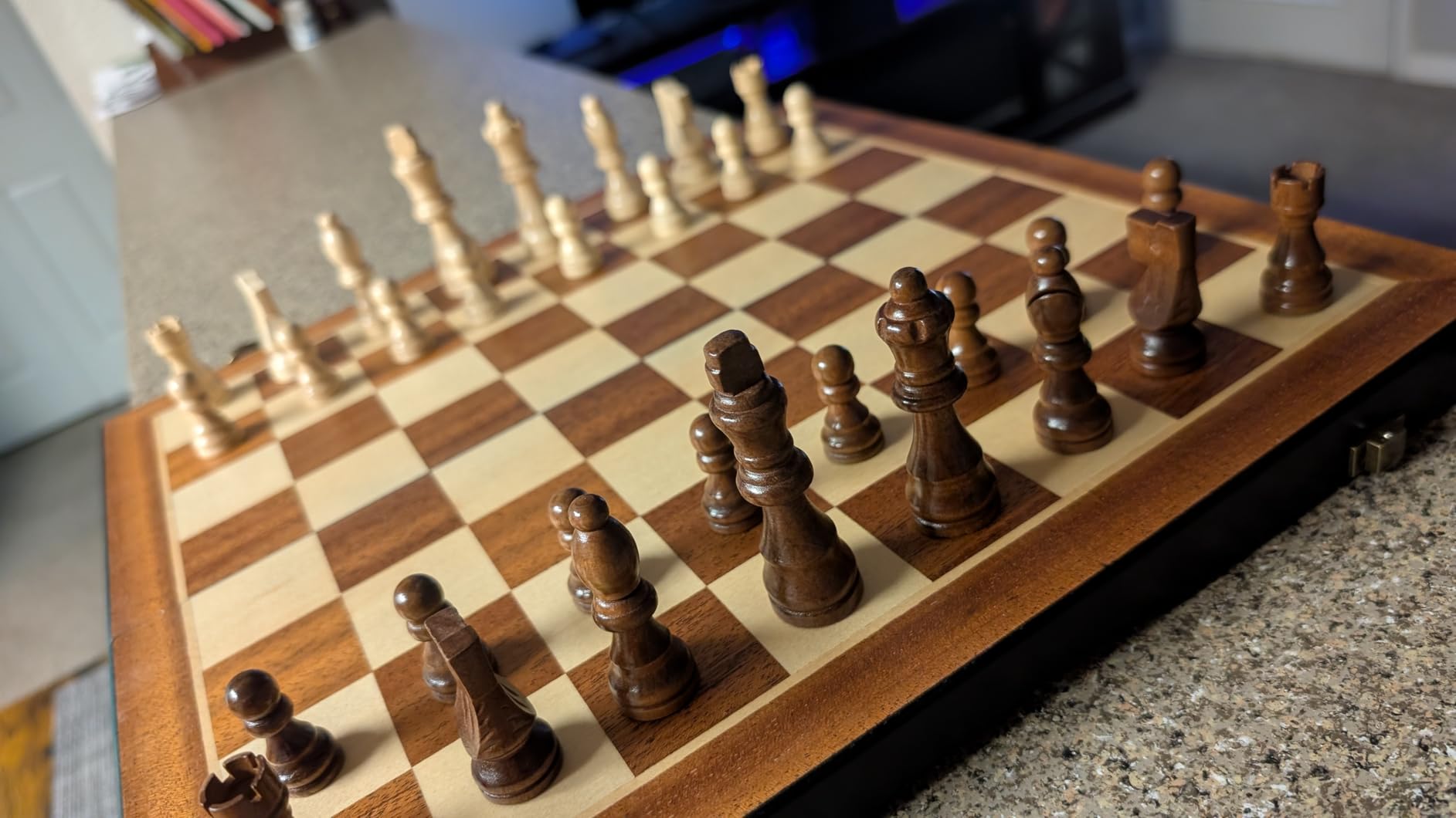 BIVOMON Chess Magnetic Wooden Chess Set 15
