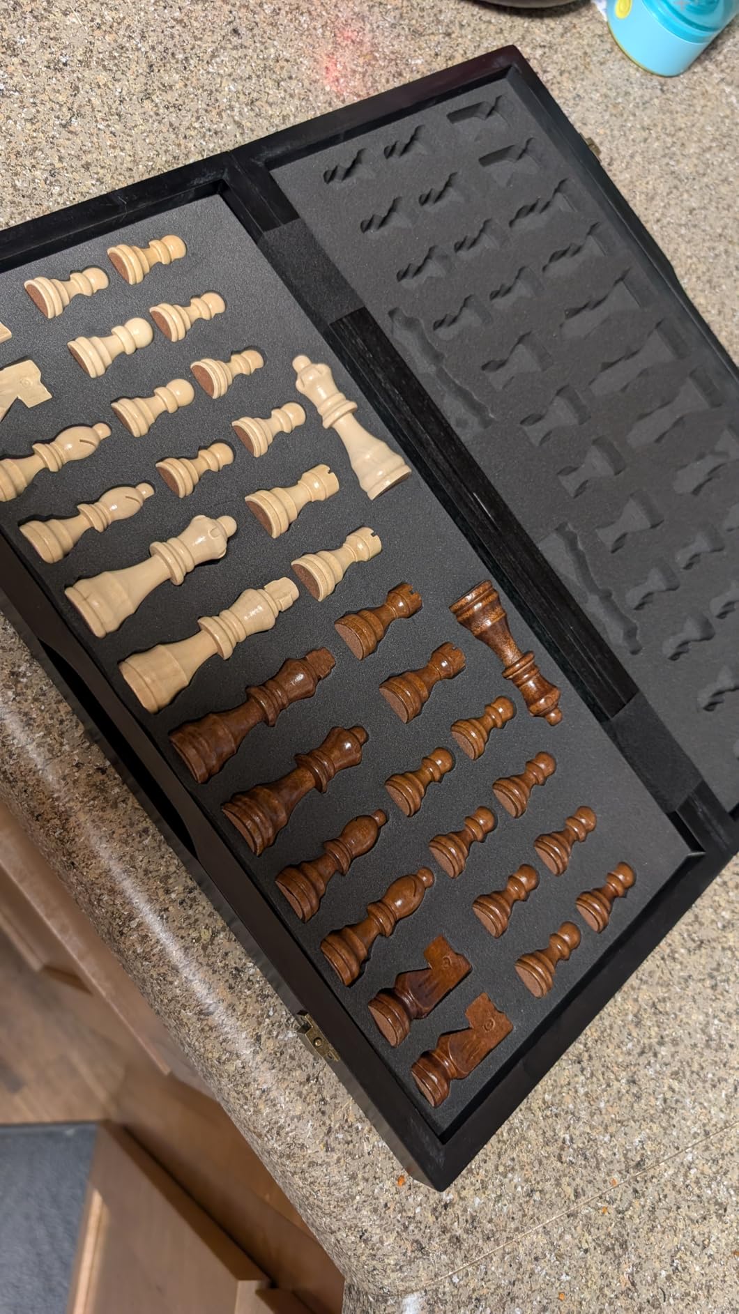 BIVOMON Chess Magnetic Wooden Chess Set 15