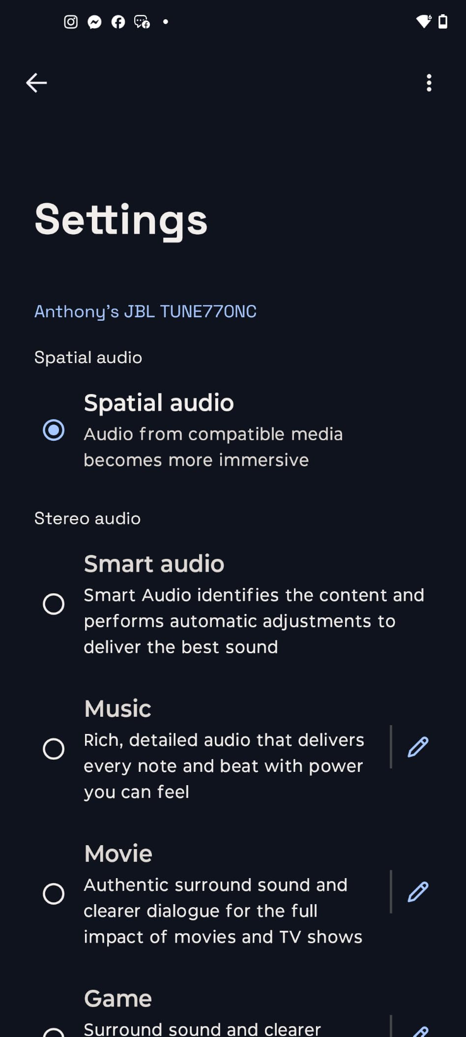 JBL Tune 770NC - Wireless Over-Ear Headphones - Adaptive Noise Cancelling with Smart Ambient, Bluetooth with LE Audio, JBL Pure Bass Sound customer photo 2