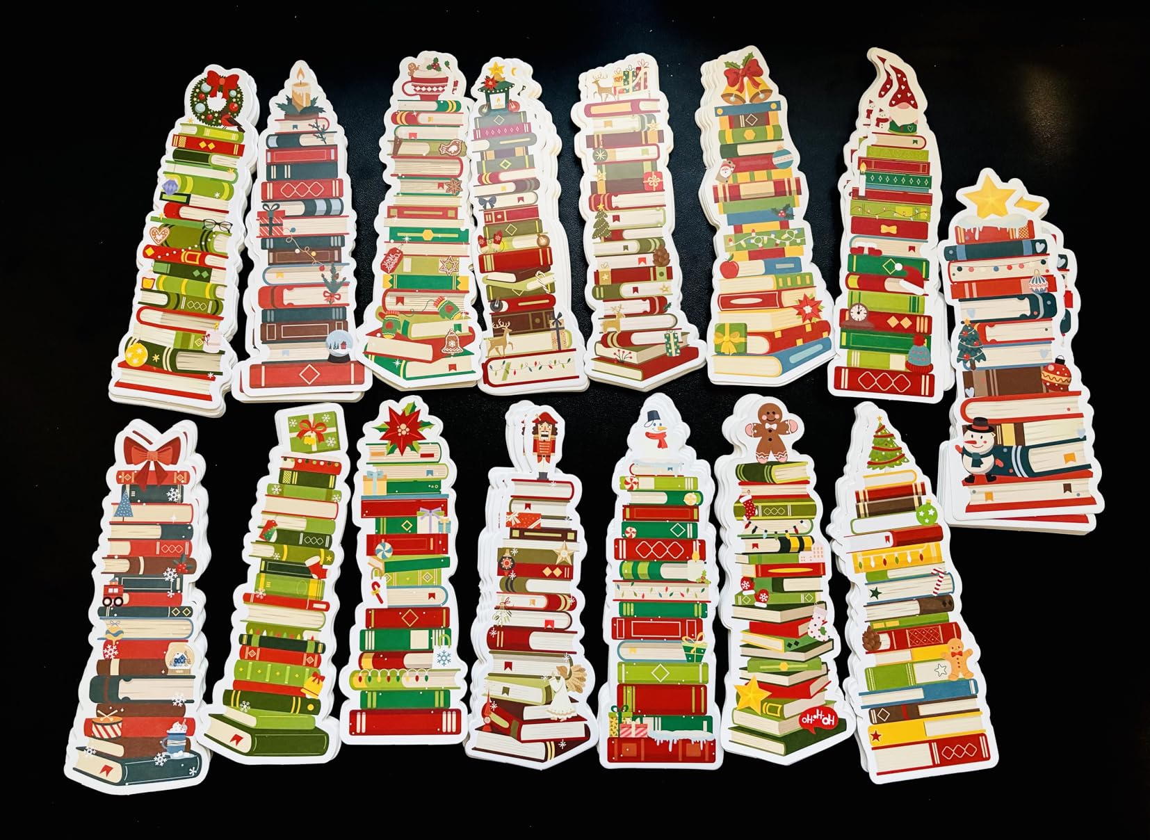Kolldenn 150 Pcs Bookmarks Tracker Double Sided Paper Book Marks Bulk Back to School Bookmarks for Students First Day of School Gifts Classroom Rewards for Books Lovers Supplies customer photo 1