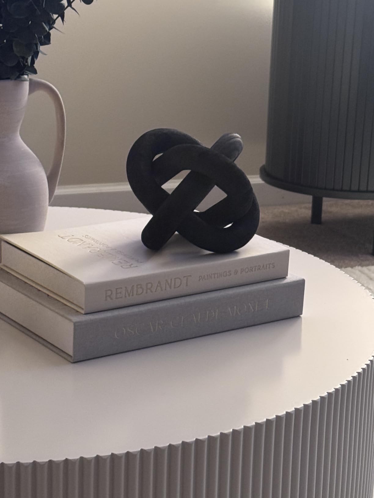 ZICOTO Set of 2 Beautiful Decorative Linen Books - Aesthetic Faux/Fake Books for Modern Home Decoration on Coffee Table, Bookshelf or Mantel - Stylish Keepsake Box and Photo Storage Solution customer photo 2