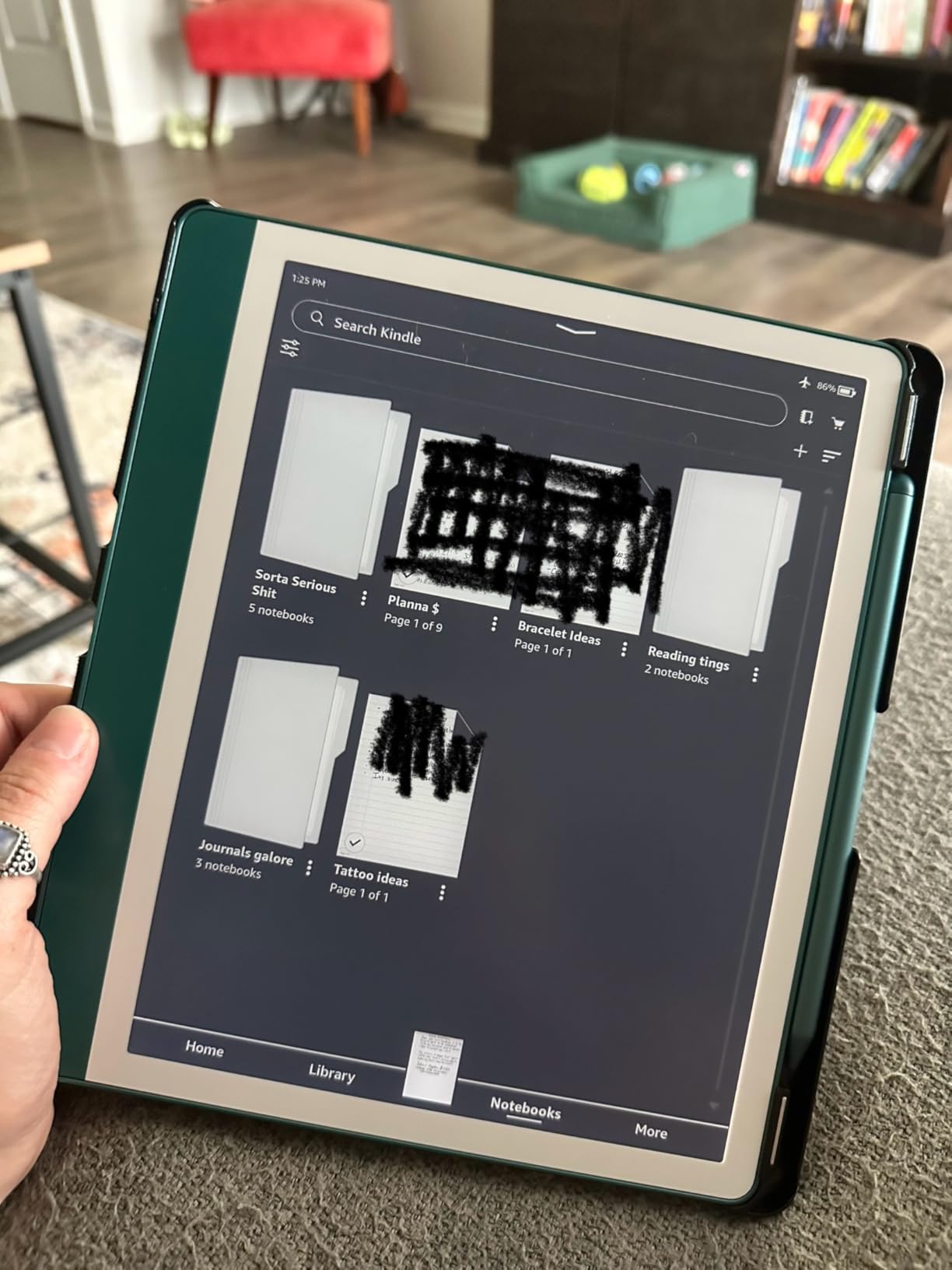 Kindle Scribe (16GB) - Your notes, documents and books, all in one place. With built-in AI notebook summarization. Includes Premium Pen customer photo 2