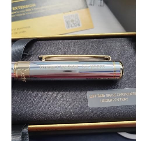 Scriveiner Personalized Gold Fountain Pen - Stunning Luxury Pen, Real Gold Plating, Schmidt Ink Refill customer photo 2