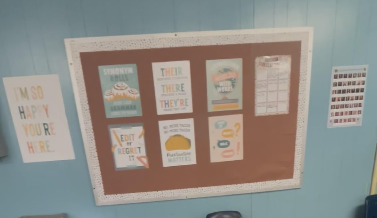 Hadley Designs ELA Posters for High School Classroom - English Decor, Grammar Prints, Wall Art, ESL Decorations for Middle & High School Teachers, Boho Classroom Decor customer photo 1