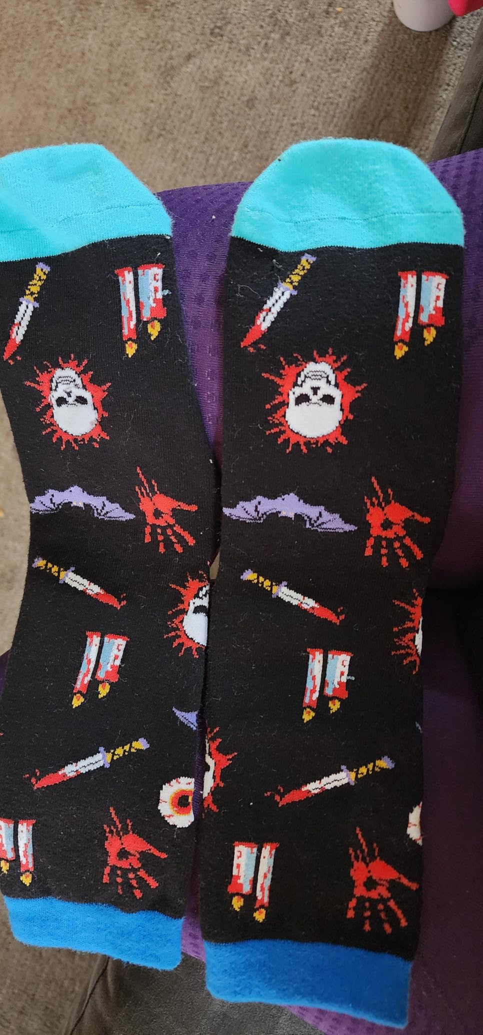 Horror Movie Gifts for Girls - Acting Gifts for Actors, Anime Stuff, Gamer Socks customer photo 1