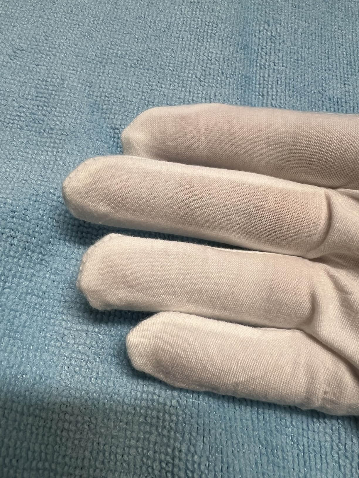 MAQIHAN 5Pairs White Cotton Gloves - Cotton Gloves for Dry Hands Sleeping | Reusable Soft Cloth Gloves for Women & Men, Eczema, Spa, Moisturizing Hands, Cotton Work Glove for Inspection, Coin Handling customer photo 1