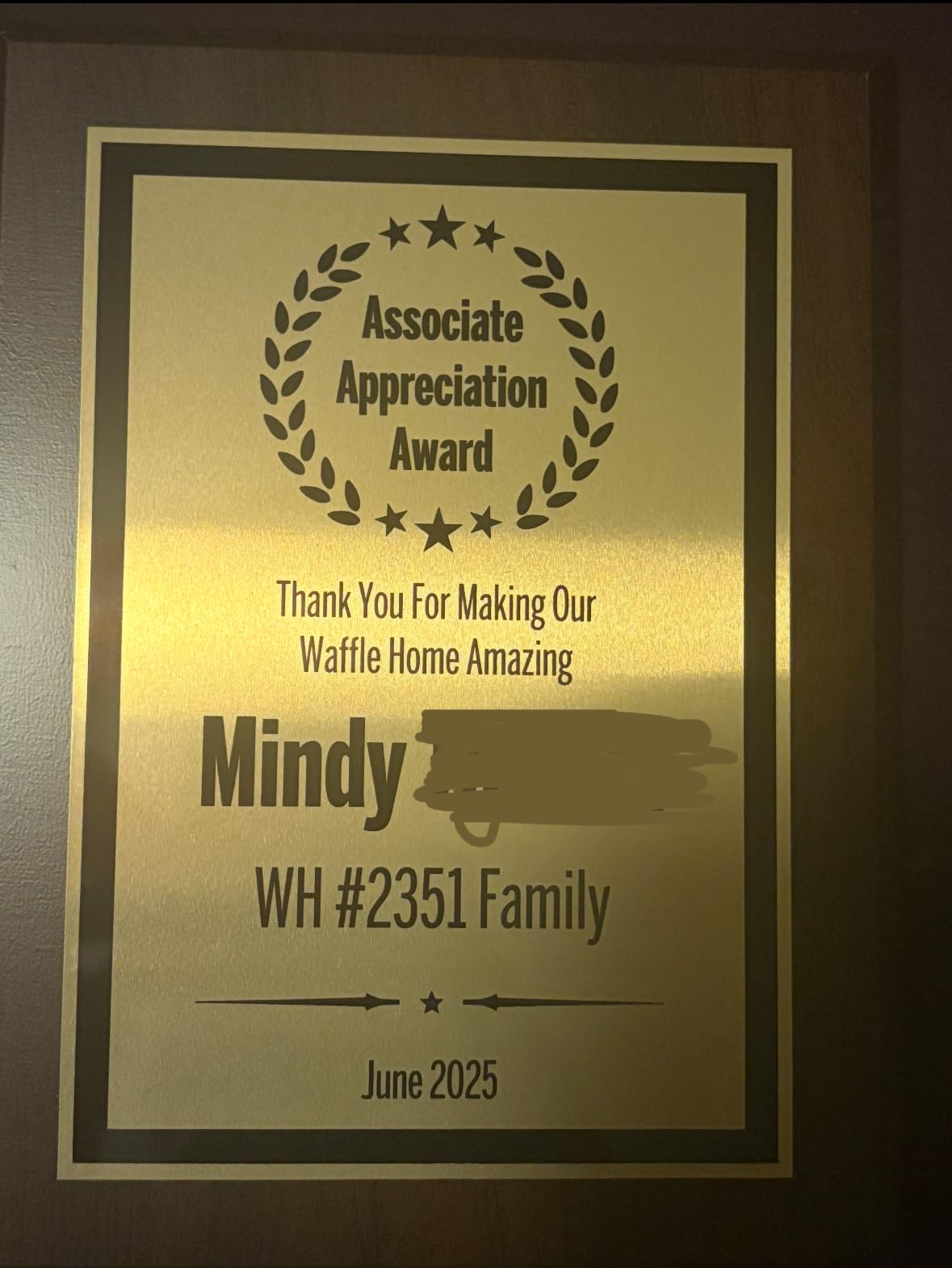 Award Plaques Personalized with Your Text, Engraved 6x8 Gold & Black | Customized Plaque for Employee Appreciation, Recognition, Retirement, Service, Thank You, Custom Awards for Coworkers customer photo 2
