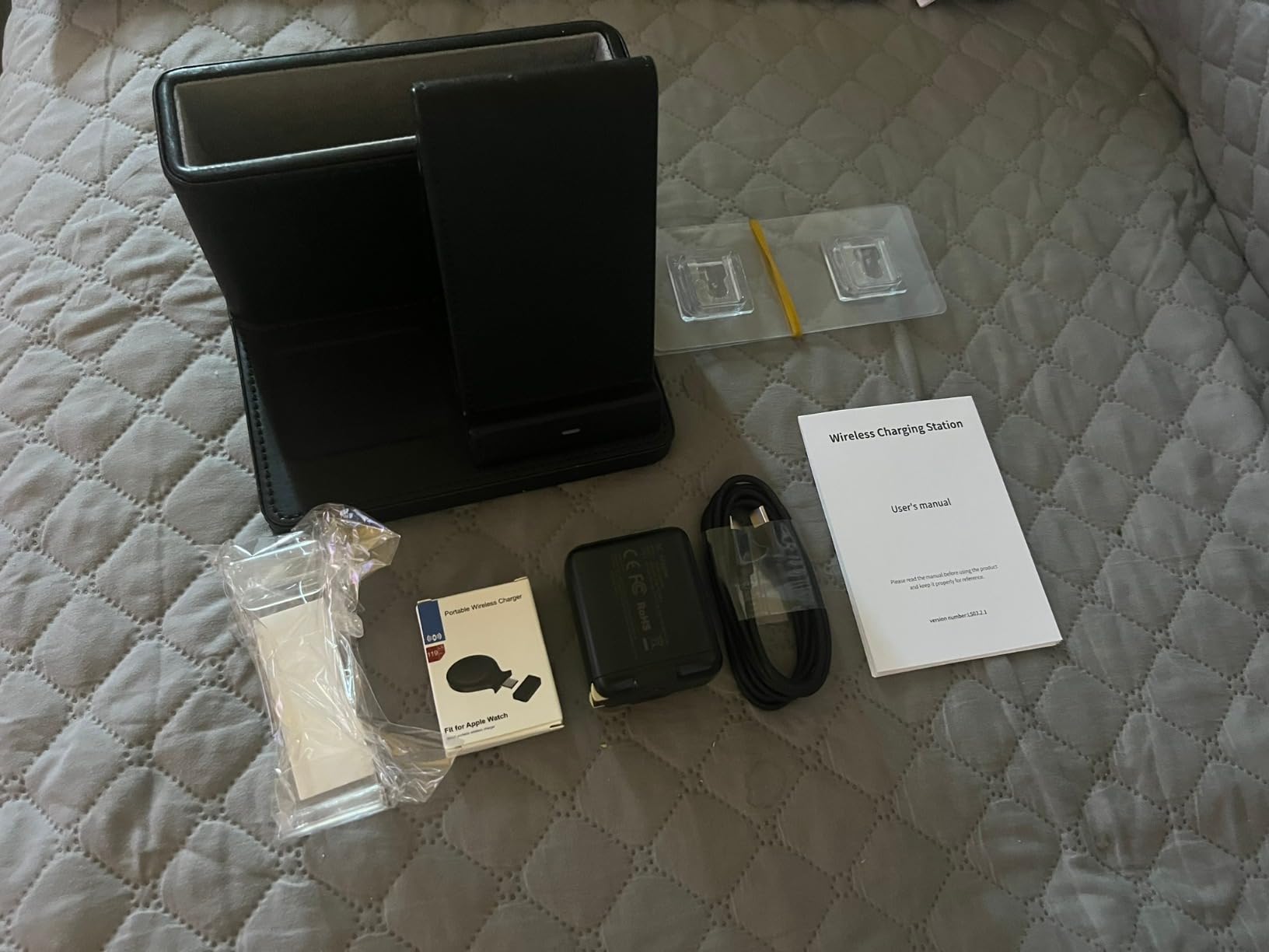 Pen Holder for Desk, Desk Organizers and Accessories,Stationery Holder for Office, School, Home,Desk Organizer With Phone Charger,Wall Mounted Remote Control Holder,Bedside Table Organizer (black) customer photo 2
