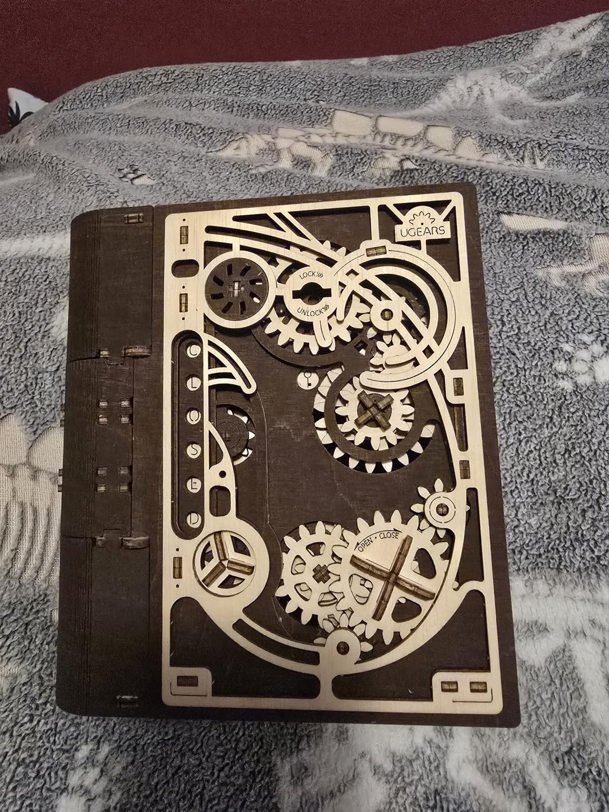 UGEARS Book of Secrets 3D Wooden Puzzles for Adults - Mechanical 3D Puzzle Model Kit - Brain Teaser Puzzles for Adults, DIY Adult Craft Model Building Kits, Wood Puzzle Box, Gift Hobby Set customer photo 1