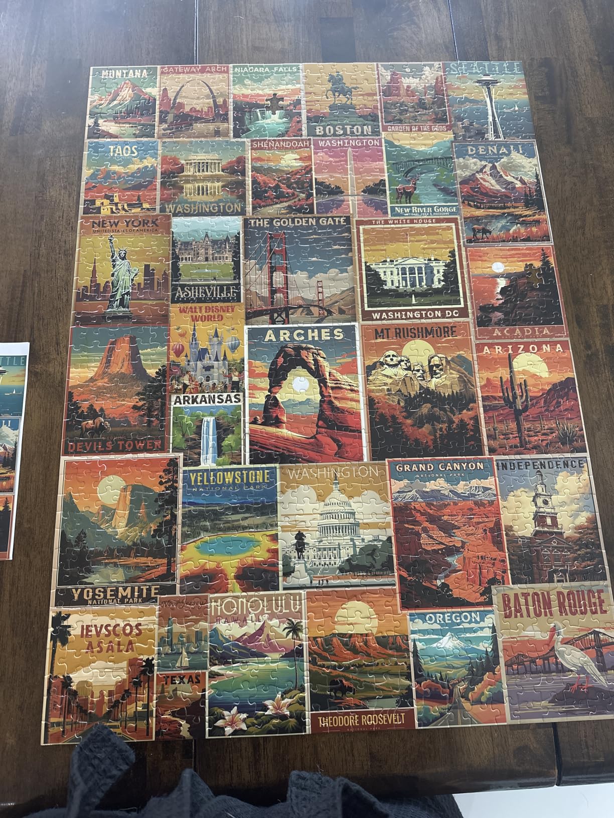 Vintage United States Travel Puzzles for Adults 1000 Pieces customer photo 1