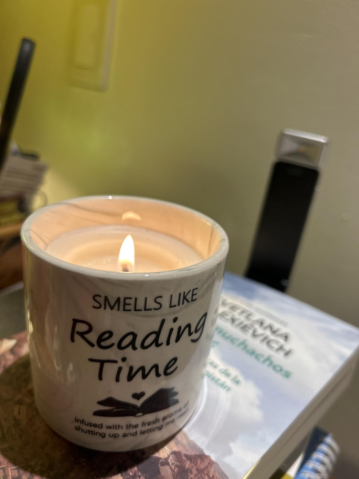 Book Lovers Gifts - Bookish Bookworm Gift for Women, Christmas Birthday Gifts for Librarian Readers Author, 6 Oz Book Lovers Candle Gift customer photo 1