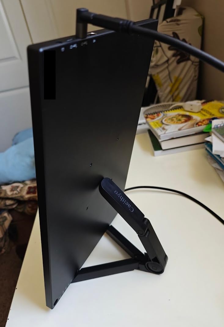 Tablet Stand Holder, Adjustable, Portable, Foldable, Light-Weight, Compatible with 7 to 10.2 Inches Most Tablets, Kindle Fire and Smart Phones customer photo 1