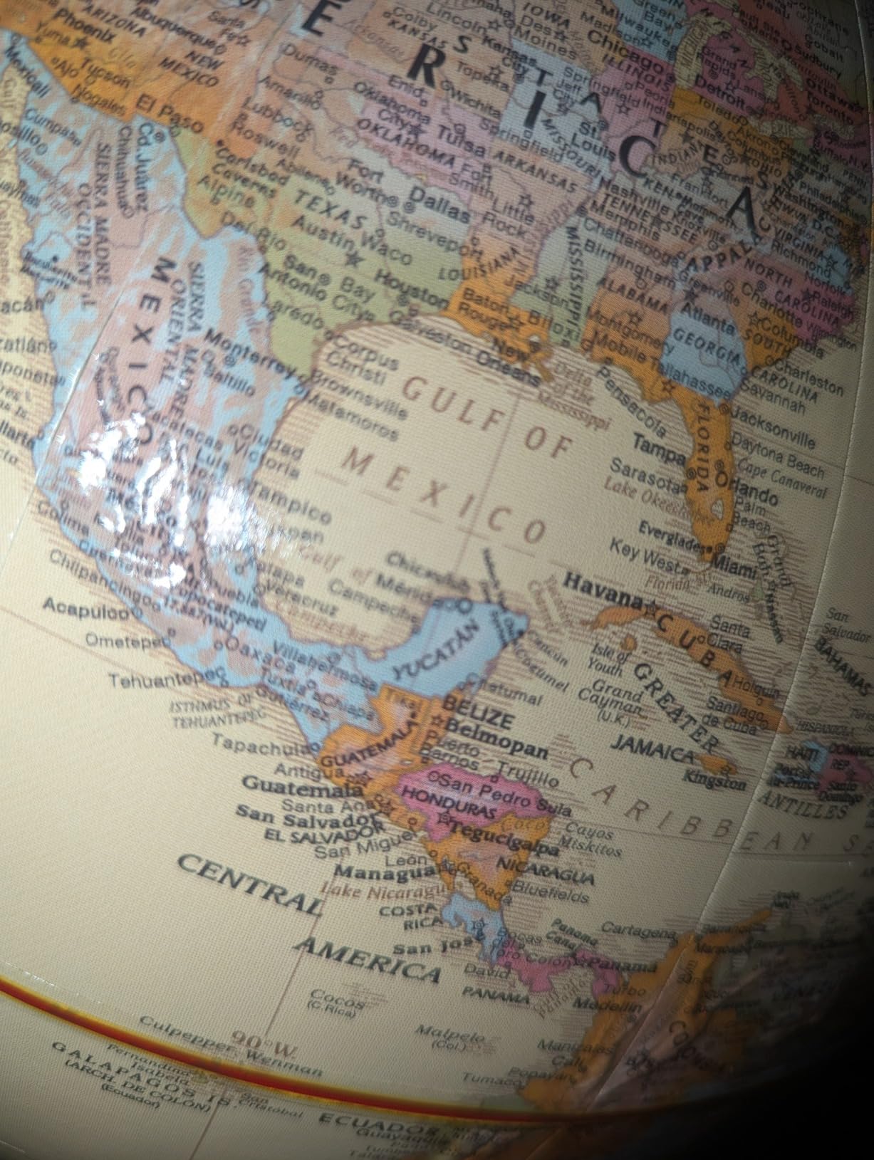 Replogle Globes Franklin World Globe, Antique Ocean, 12-Inch Diameter, Raised Relief (3-Dimensional Relief for Mountain Ranges). Easy to assemble globe features over 4000 place names customer photo 2