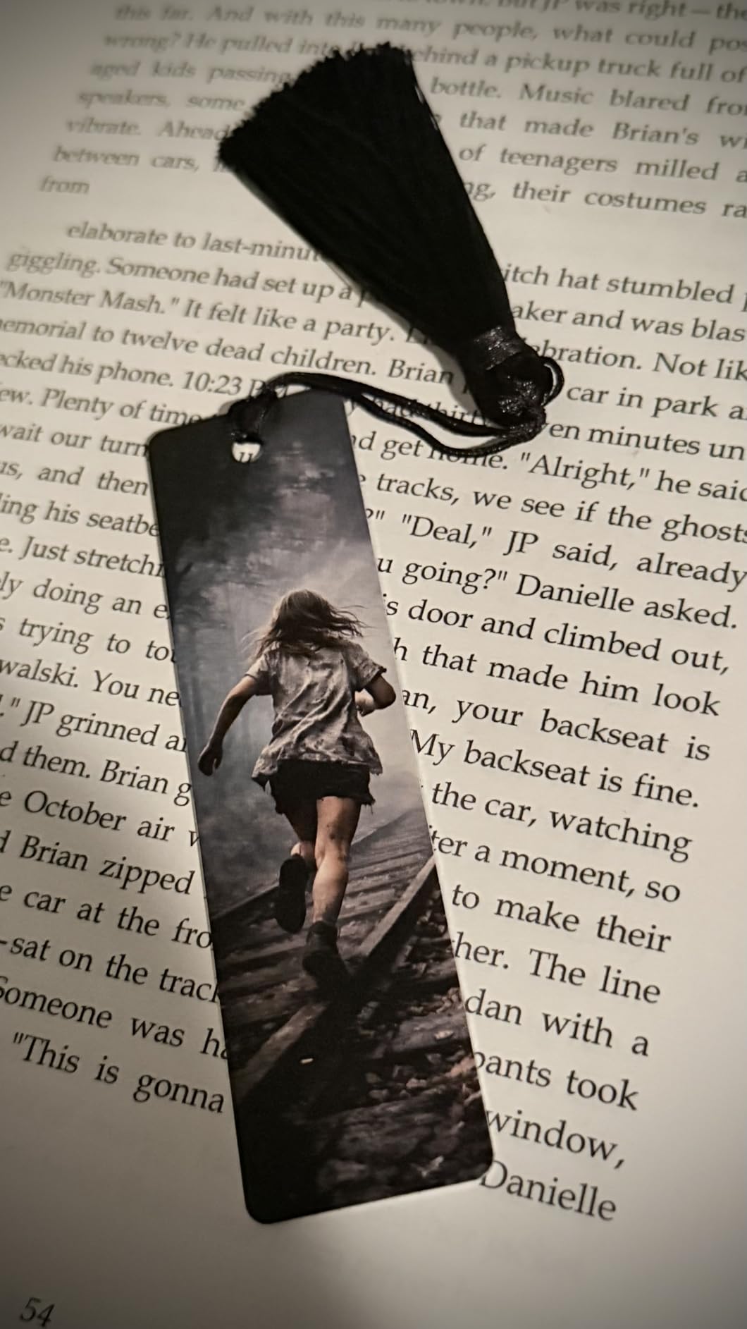Personalized Photo Bookmark with Text, Custom Bookmark | Double Sided Metal Bookmark with Tassel, Gift for Women Men Teachers Students and Book Lovers (3 Photos) customer photo 1