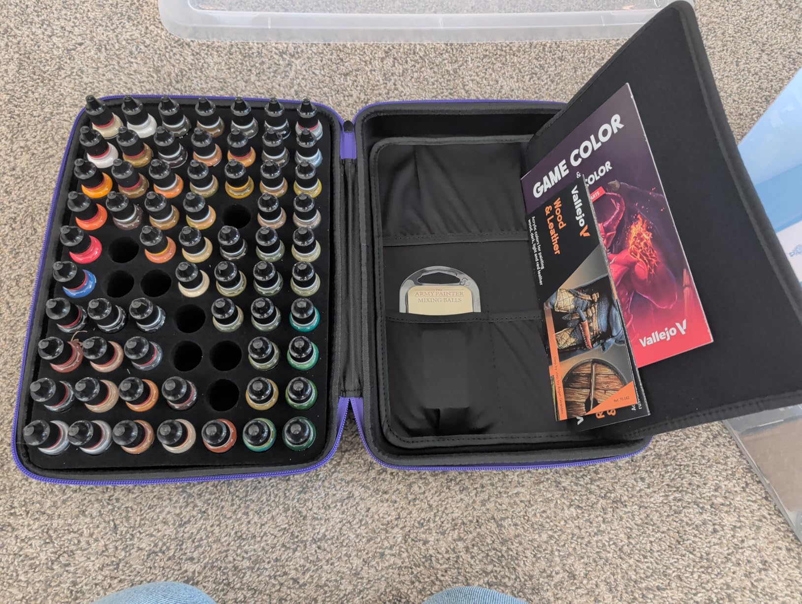 ELLDOO Alcohol Ink Storage Carry Case, Fits up to 70 Bottles, Alcohol Ink Case Miniature Paint Carry Organizer for Ink and Paints with Foam Insert and Inner Storage Pocket customer photo 1