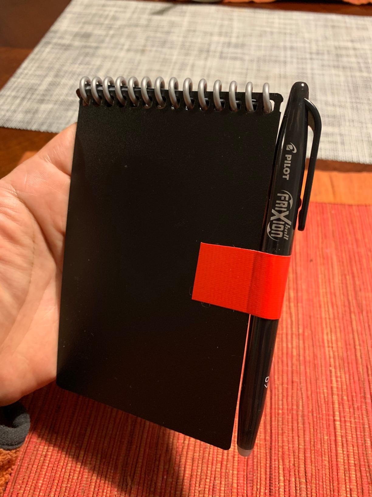 Rocketbook Mini Reusable Smart Notepad, Dotted Pages, 3.5x5.5, Black | Pocket Size On-The-Go Notebook customer photo 2