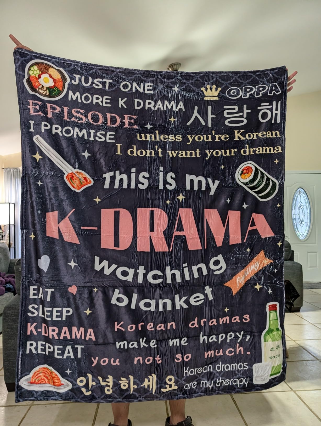 Theatre Gifts, Broadway Gifts, Musical Theatre Blanket 60x50in | Gifts for Musical Theatre Fans/Lovers customer photo 2