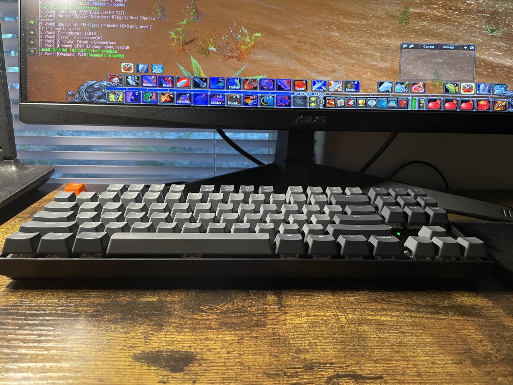Keychron K8 Wireless Mechanical Keyboard - Silent Red Switch for Quiet Office and Gaming, TKL 87 Keys, Soft White LED Backlight, Bluetooth & USB-C Wired Connectivity, Compatible with Mac and Windows customer photo 1