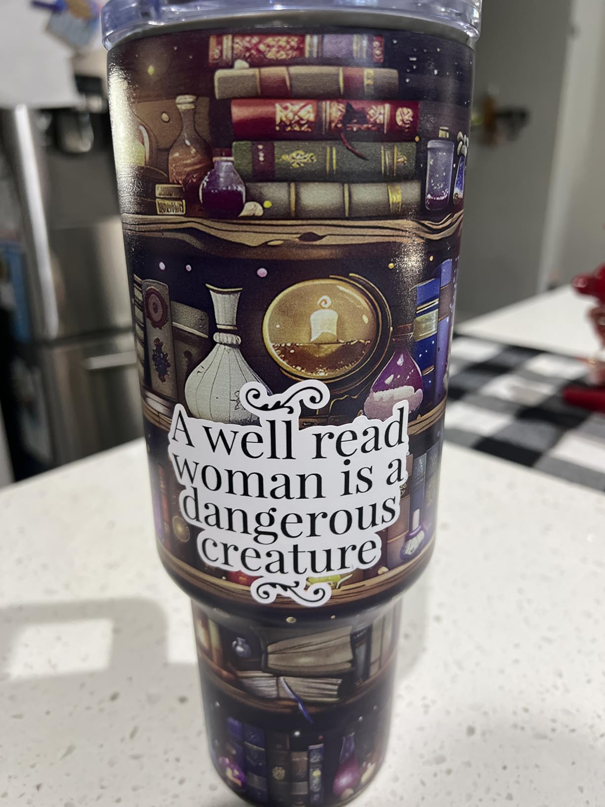 Book Lovers Gifts for Women, 40oz Tumbler with Handle & Straw | Book Tumbler for Friend, Bookish Gifts for Women Readers Librarian, Book Accessories Stainless Steel Travel Mug 1 Pcs customer photo 2