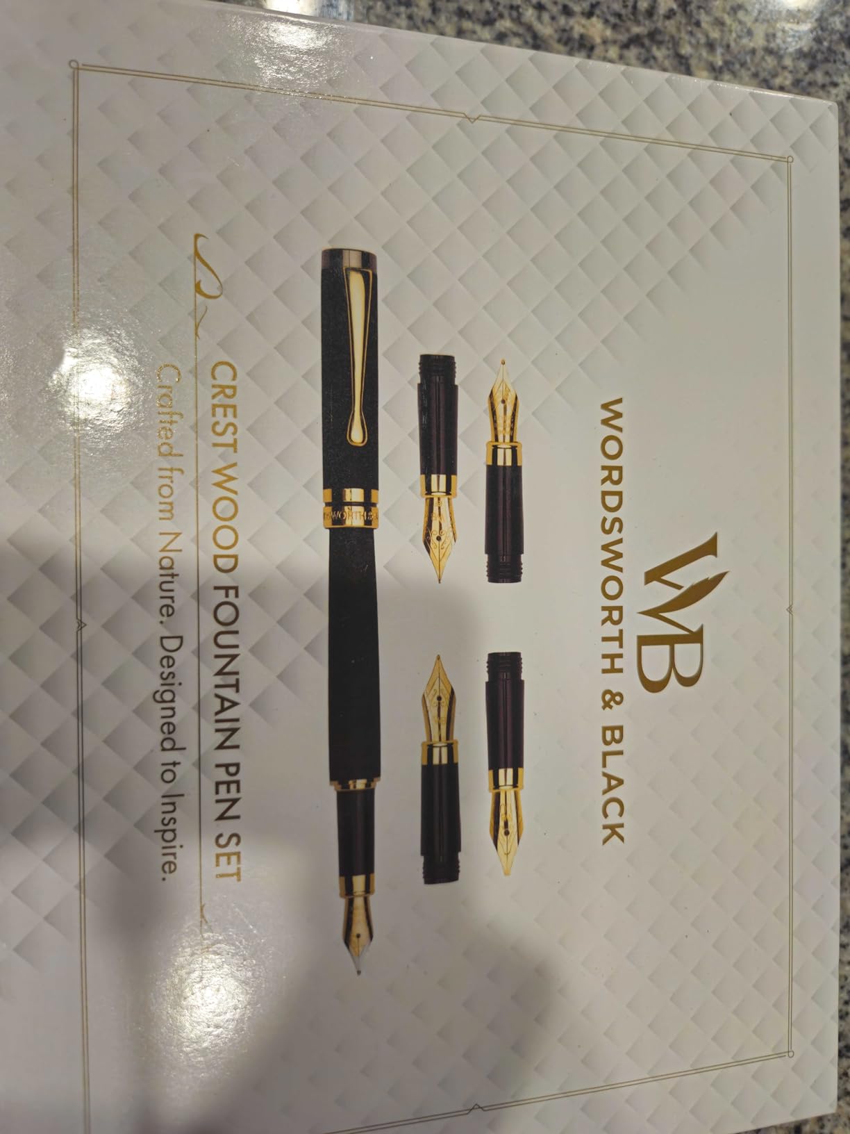 Wordsworth & Black Luxury Bamboo Rose Fountain Pen Set, 4 Nibs | Fountain Ink Bottle, Cartridges, Refill Converter, Gift for Men, Women customer photo 1