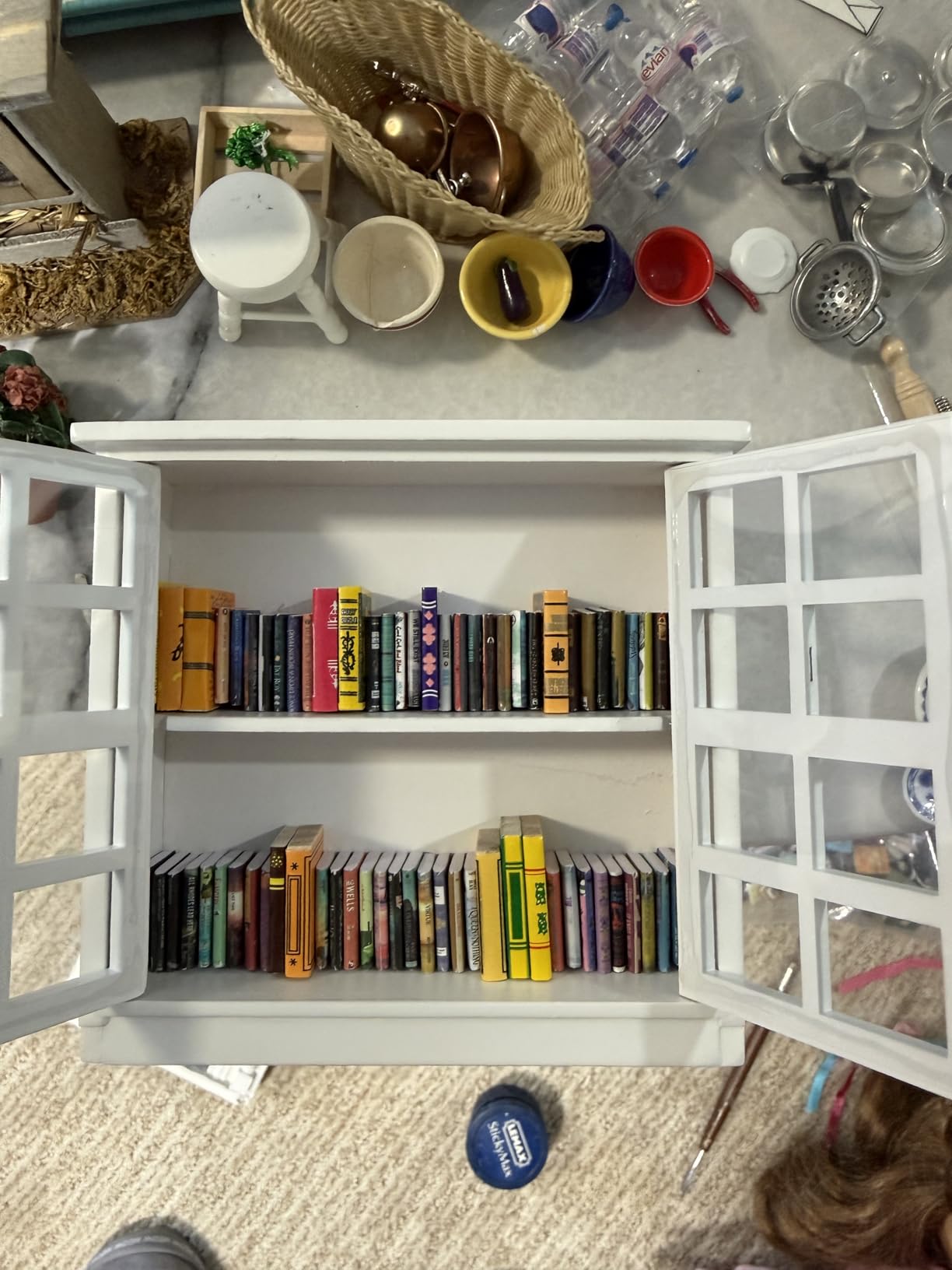 340pcs Mini Books Miniatures, mini Brands Books for Anxiety Bookshelf, Mini Things House Decor customer photo 2