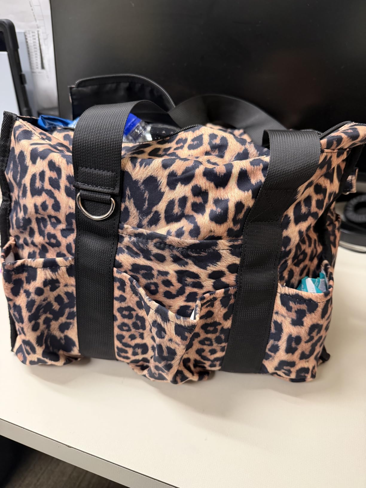 Large Tote Bag for Women Waterproof with 12 Pockets Top Zipper Closure Utility Teacher Nurse Bags for Work School customer photo 1