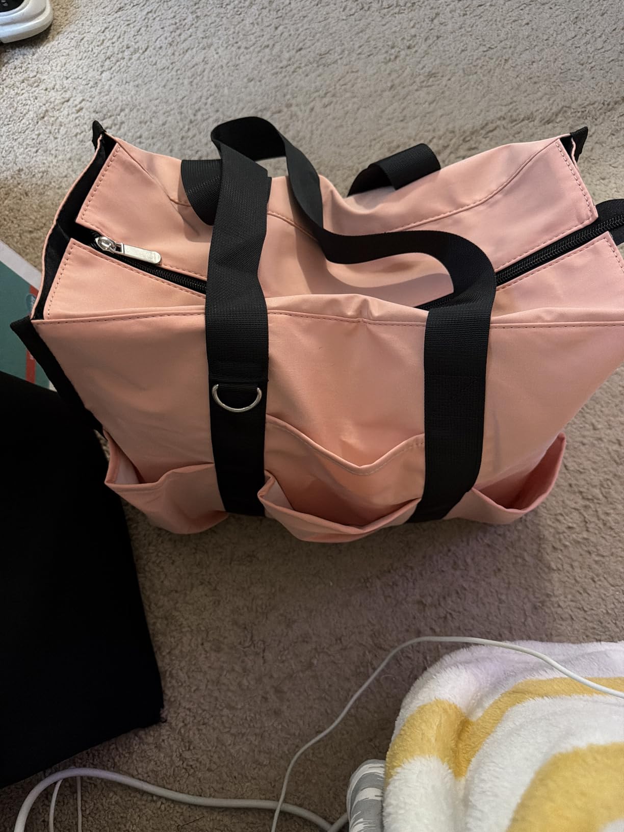 Large Tote Bag for Women Waterproof with 12 Pockets Top Zipper Closure Utility Teacher Nurse Bags for Work School customer photo 2