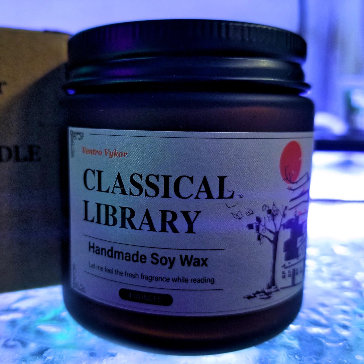 Classical Library Candle, Book Lovers Gifts | 4 oz 20 Hours Burn Soy Wax Candle Gift for Readers Birthday Gifts for Book Lovers, Librarian customer photo 1