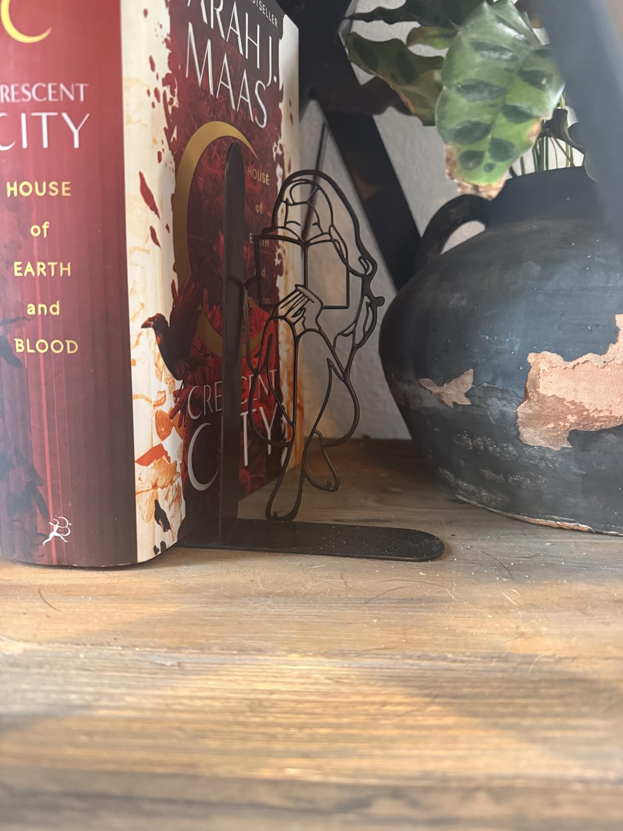 Reading Girl Bookends for Shelves, Cute Statue Decor for Home Library Gift customer photo 1