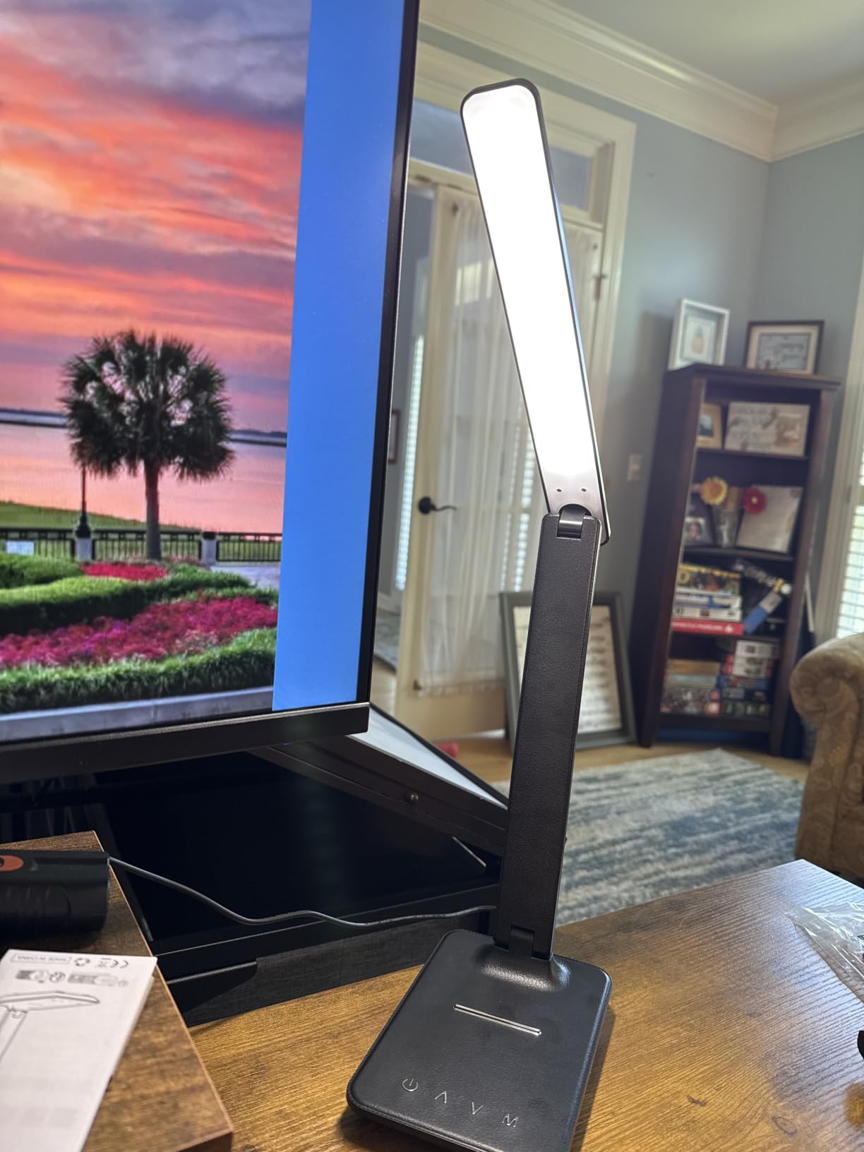 LED Desk Lamp for Office Home, Bright Desk Light with USB Charging Port, Adjustable Dimmable Desk Lamps 5 Modes 5 Brightness, Touch Study Lamp customer photo 2