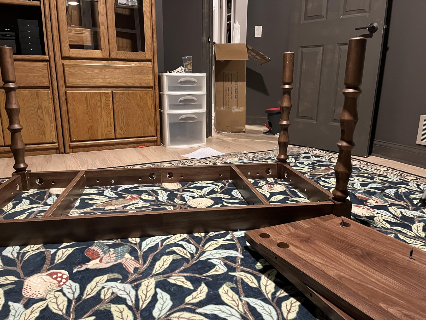 Tribesigns Large Walnut Executive Office Desk, 62