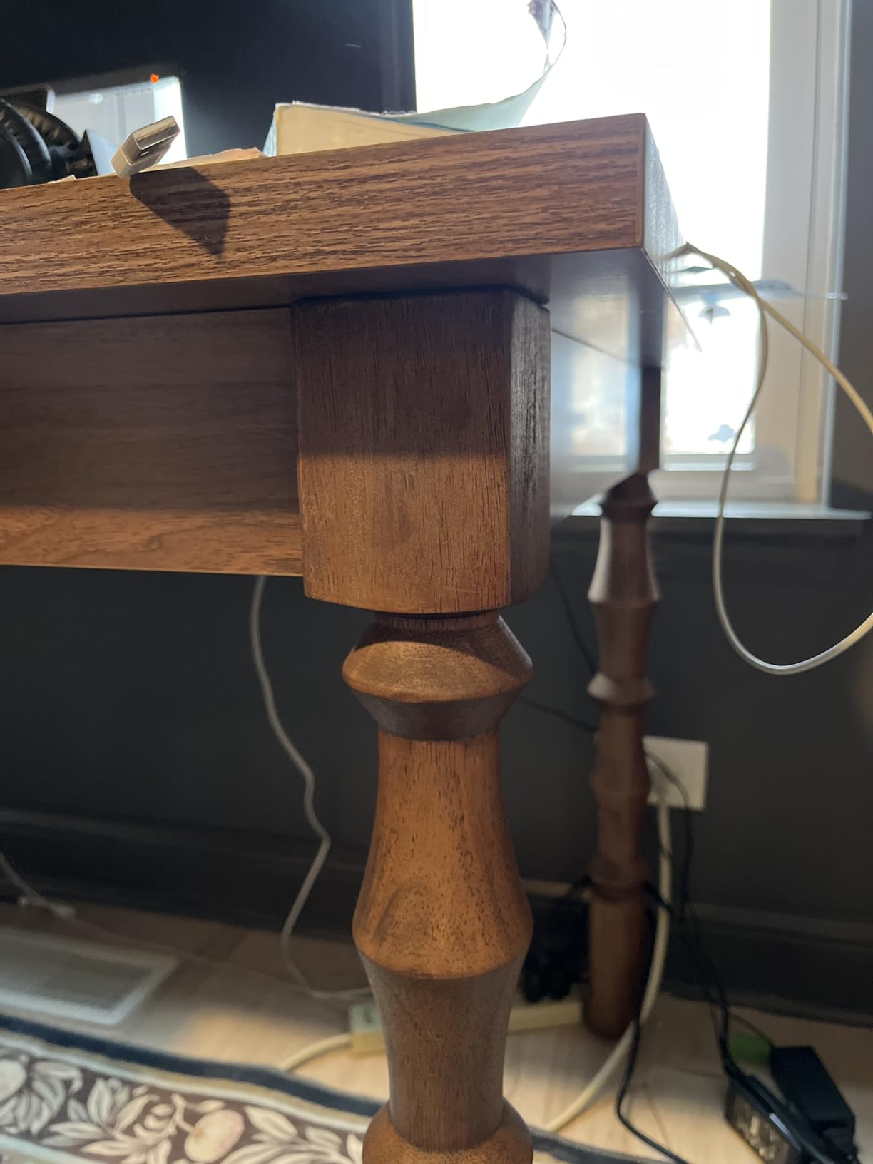 Tribesigns Large Walnut Executive Office Desk, 62