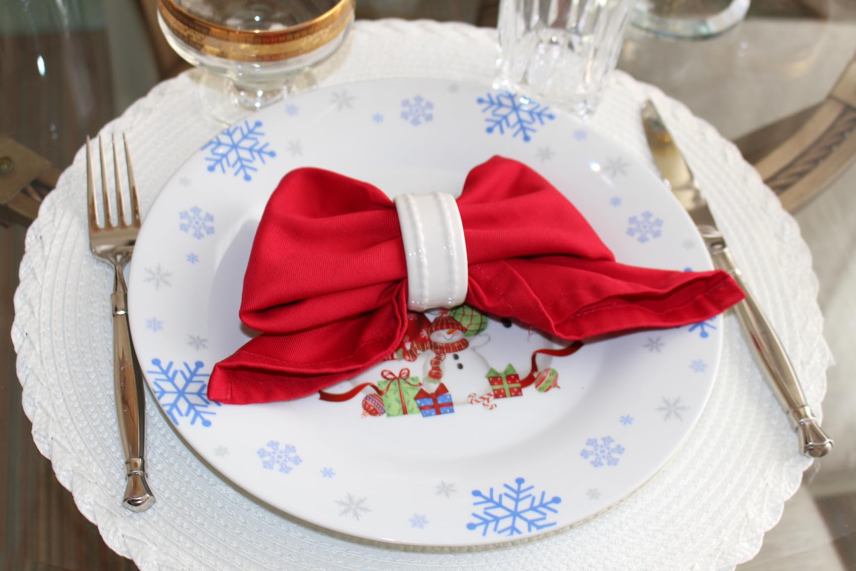 Utopia Kitchen Cotton Blend Multi Color Cloth Napkins [12 Pack, 18x18 Inch] customer photo 2