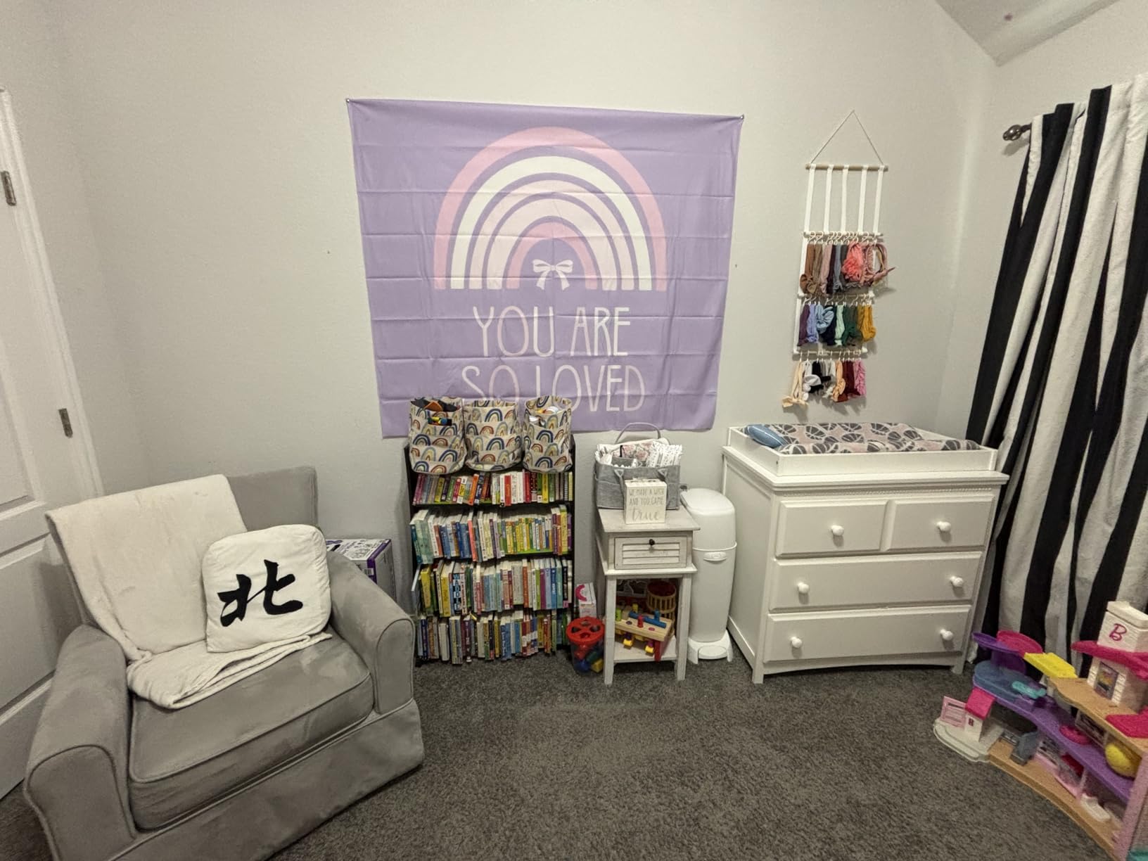 EGBTL Book Tapestry, Bookish Wall Tapestry for Classroom, There Is No Such Thing As too Many Books Tapestries Wall Hanging Decor for Home Library Reading Nook Corner Room, 50x60 Inches customer photo 2