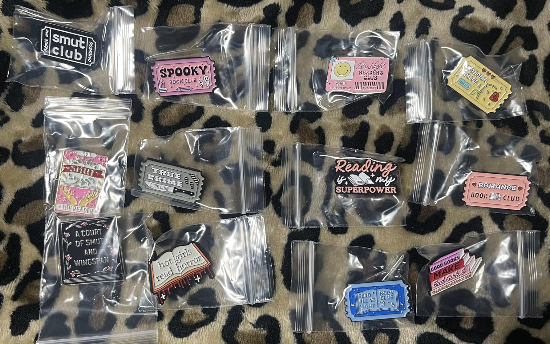 Book Enamel Pins Set - Literary-Themed Lapel Pins for Romance, Smut, Horror - Metal Collectible Accessories for Book Clubs, Readers, and BookTok Lovers - 12-Pack customer photo 2