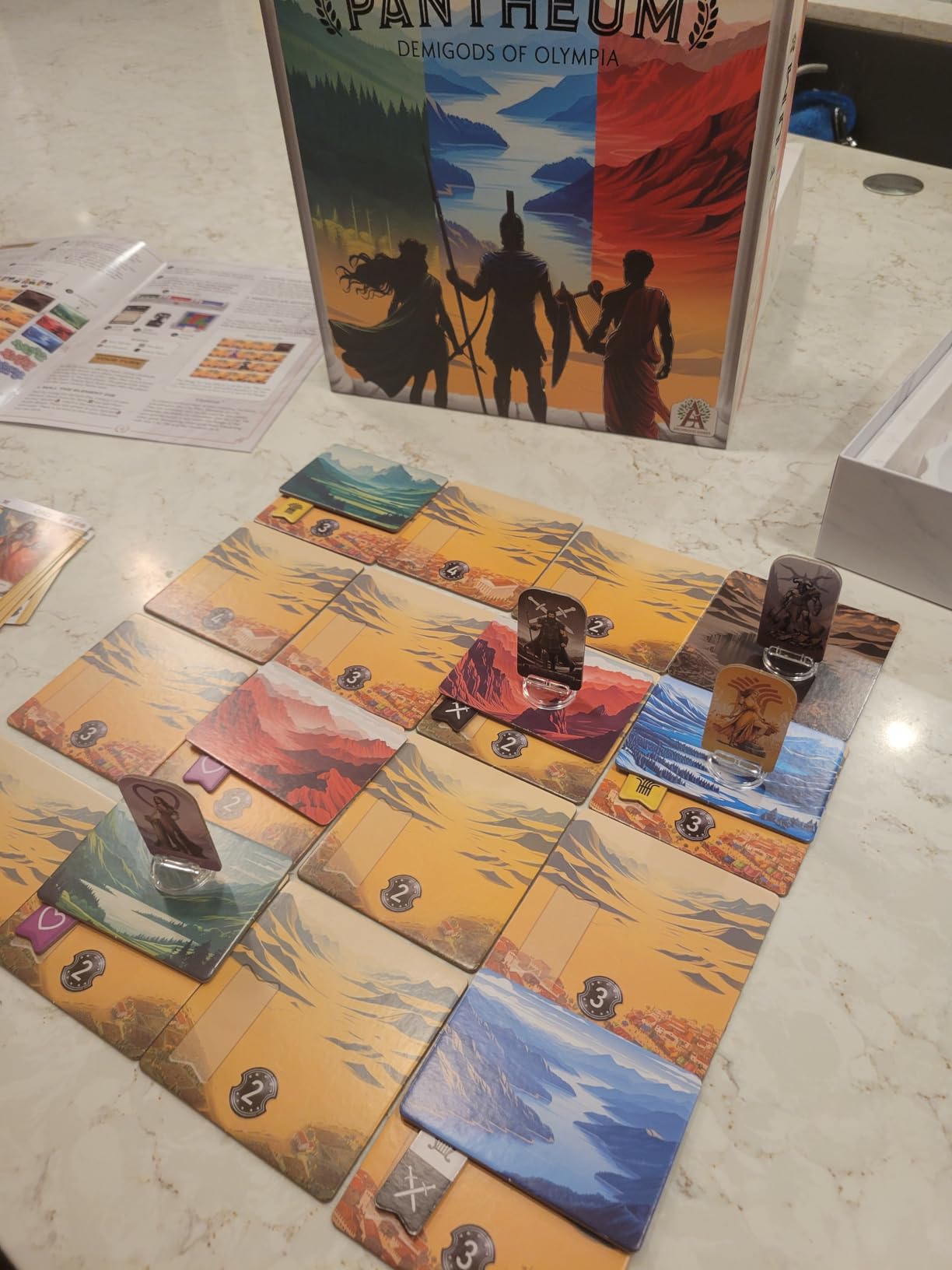 Pantheum: Demigods of Olympia Board Game | Greek Mythology Strategy Game for 1-4 Players | Ages 12+ | 45-60 Min Playtime | Great Board Games for Family Night | Base Game customer photo 1