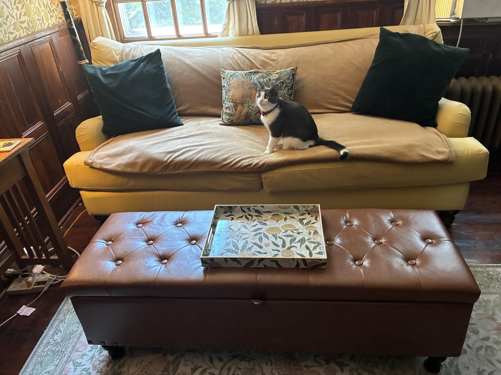 Mangodan 50 Inch Large Storage Ottoman, Tufted Ottoman with Storage | End of Bed Ottomans for Living Room, Bedroom, Modern Entryway Bench customer photo 2
