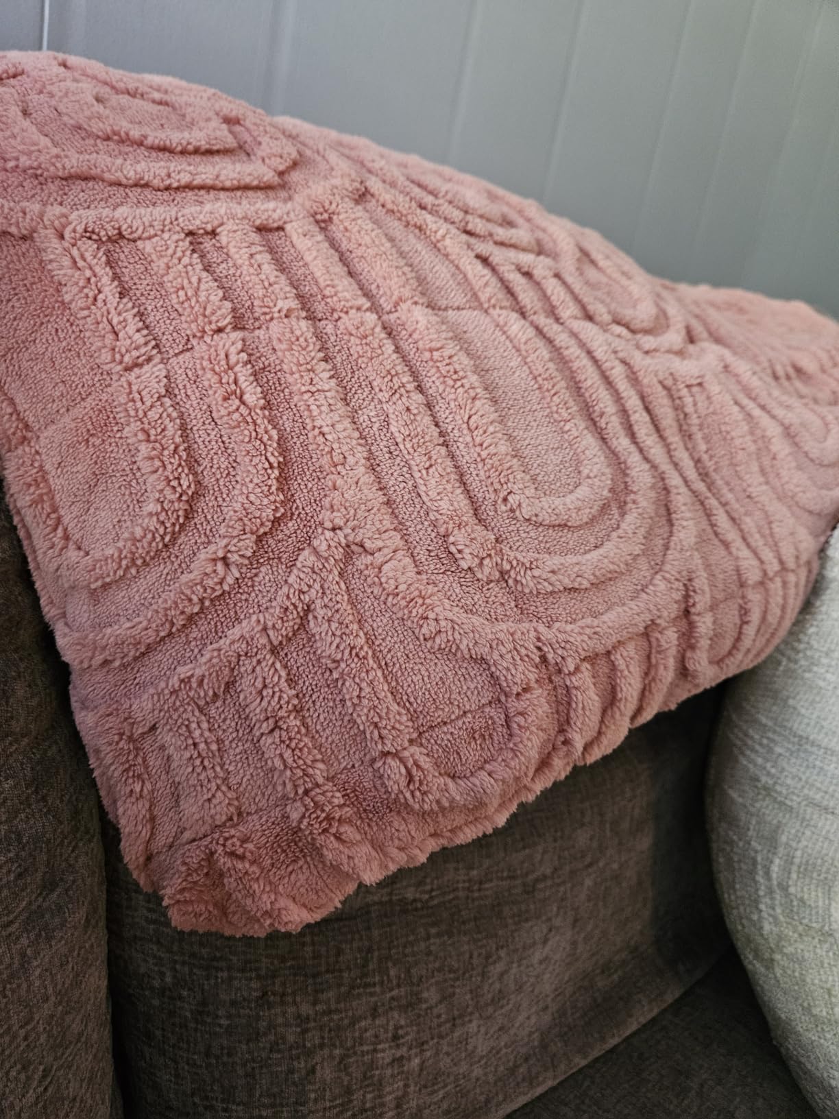 Fleece Weighted Blanket Queen Size 15lbs, Soft Sherpa Heavy Blankets | 60