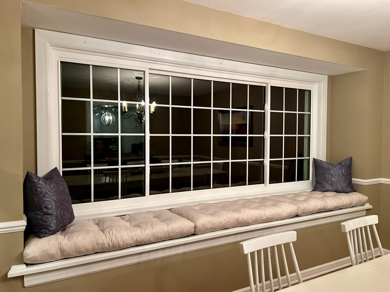 48 Inch Bench Cushions for Indoor Furniture | Super Soft Rectangle Bench seat Cushion Pad with Non-Slip Bottom, Waterproof Bench Pad for Window Porch(Beige, 48x18x4.5In) customer photo 2