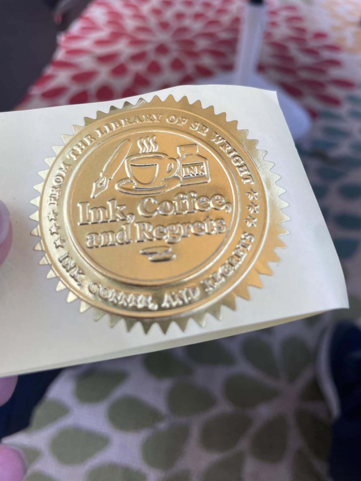 Book Embosser Personalized - Custom Logo Ex Libris Stamp for Books | Business Seal | Personalized Name/Logo | Private Library | Crisp Raised Impressions | Gift customer photo 1