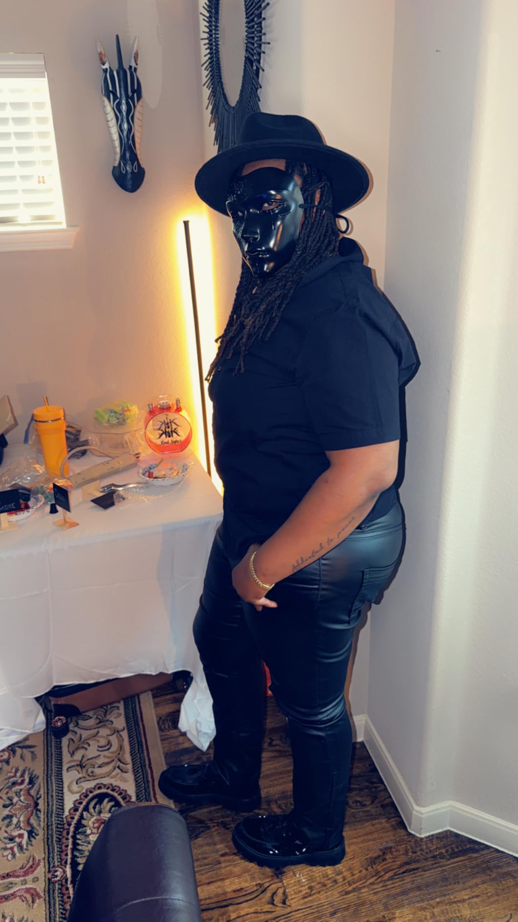 Full Face Masquerade Mask for Men customer photo 1