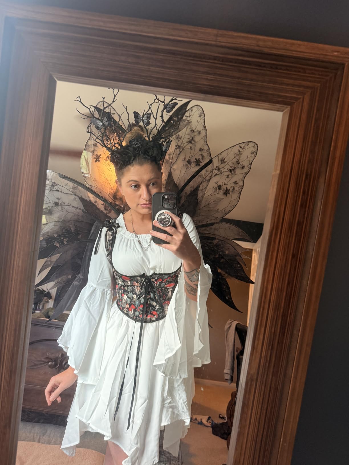 Renaissance Costume Women Pirate Off Shoulder Corset Dress customer photo 1