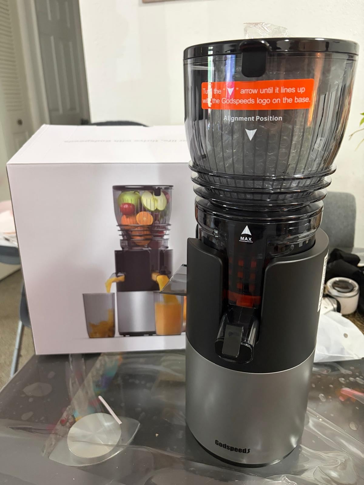Godspeeds 6-inch Chute Cold Press Juicer Machine customer photo 1