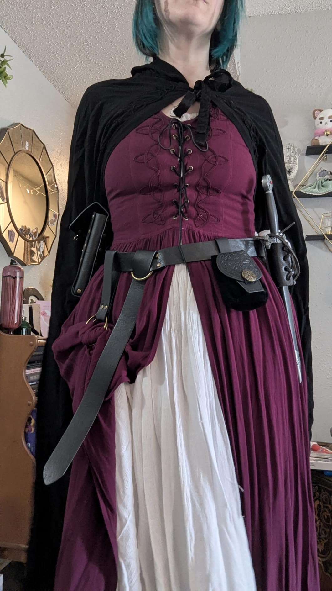 Renaissance Accessories, Medieval Viking Belt, Ren Faire Pirate Costumes Set customer photo 1