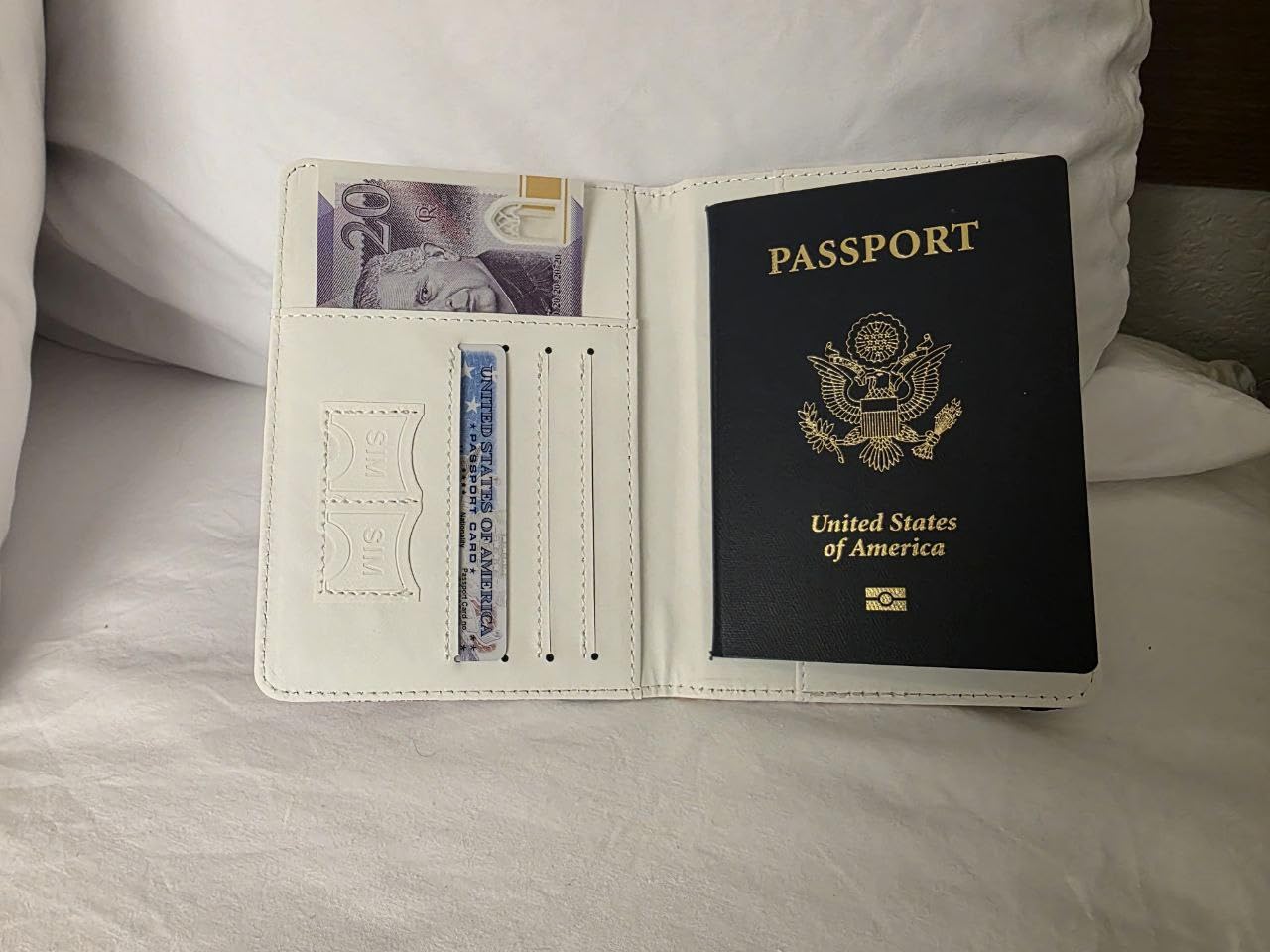 Passport Holder for Travel Essentials, Famous Monuments Stamps Stickers Tag Passport Cover Personalized Leather Wallet customer photo 1